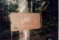 Maine mileage sign