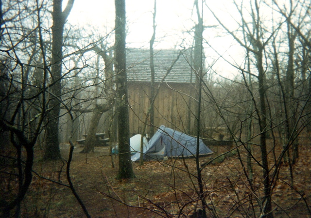 Springer Mountain Shelter, April 6