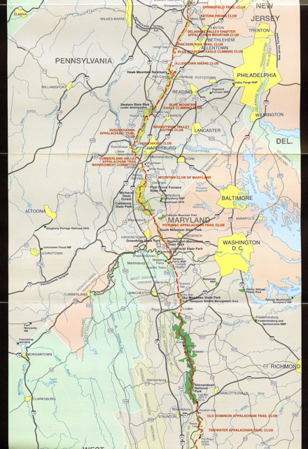 A.T. Map, NoVA, WV, MD, PA