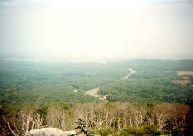 Looking at Rt 7 from Bears Den