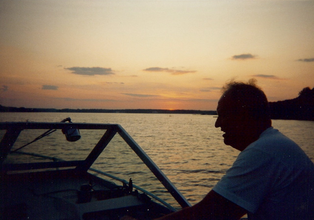 Dad at the helm in Callao