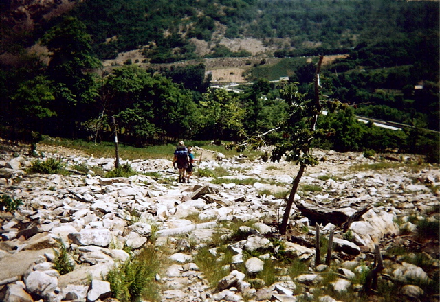 Sherbear and Indy descend toward Palmerton