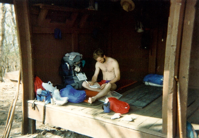 Trey Mountain Shelter, April 12