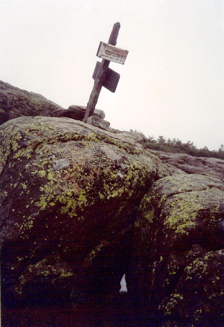 Galehead Hut sign