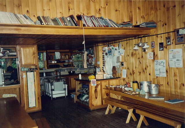 Common area inside Zealand Hut