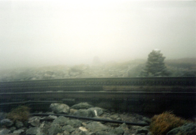 Crossing the cog railway