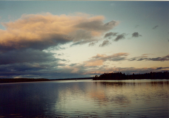 Lower Jo-Mary Lake at sunset