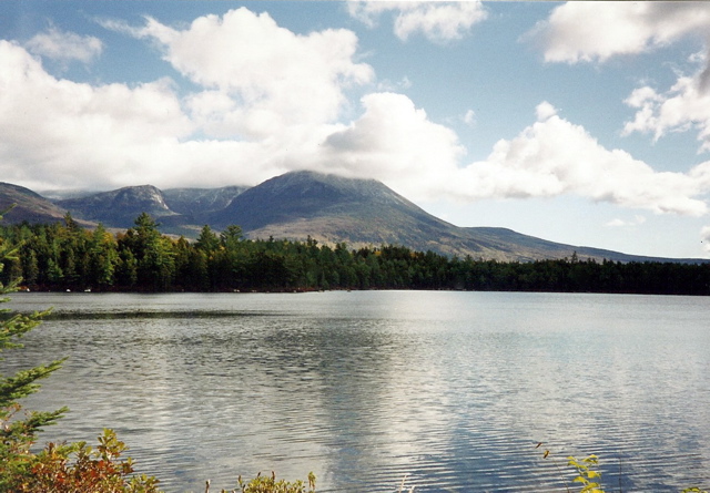 Katahdin from Daicey Pond, Oct 6