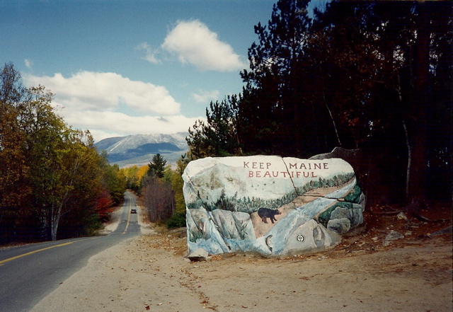 Approach road to Katahdin