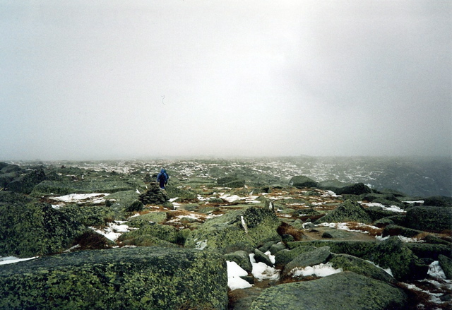 Tablelands on the summit approach